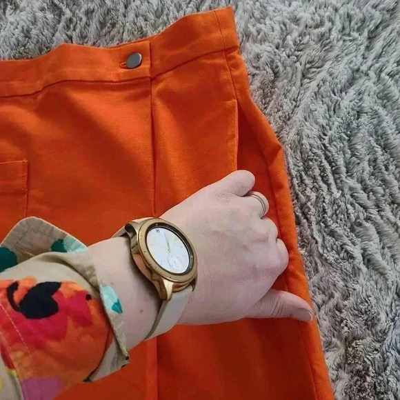 COS orange mini skirt with pockets - Picture 4 of 11